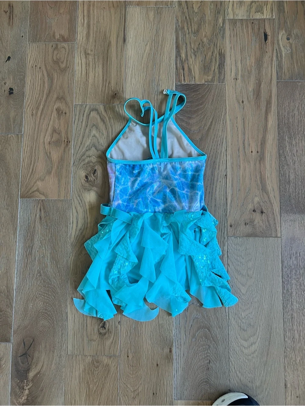 Kids Aquatic Blue Dance Costume